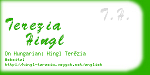 terezia hingl business card